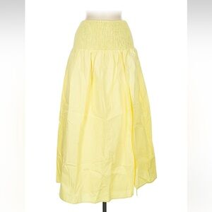 Smocked Yellow Women's Skirt